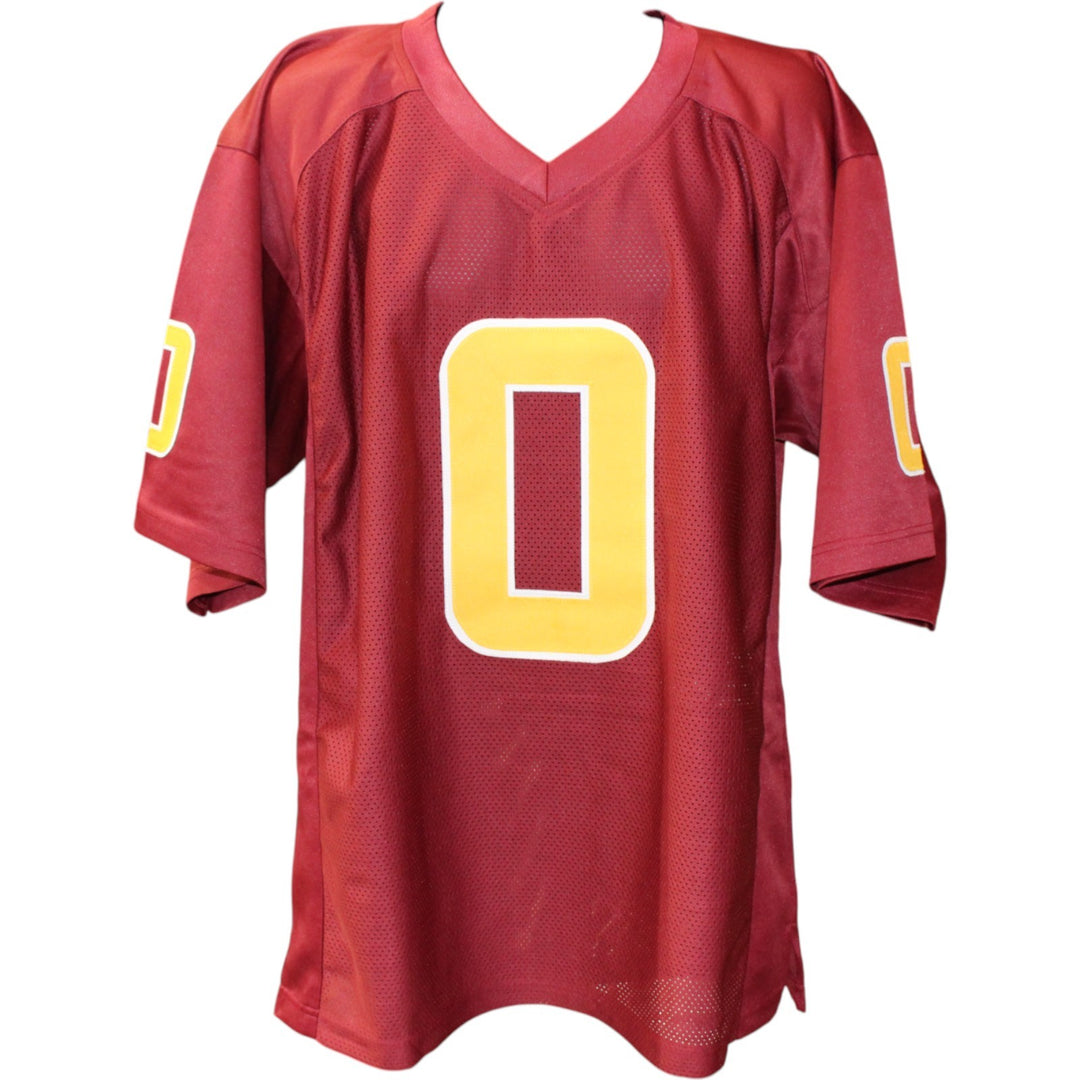 Jordyn Tyson Autographed/Signed College Style Red XL Jersey Beckett 51414