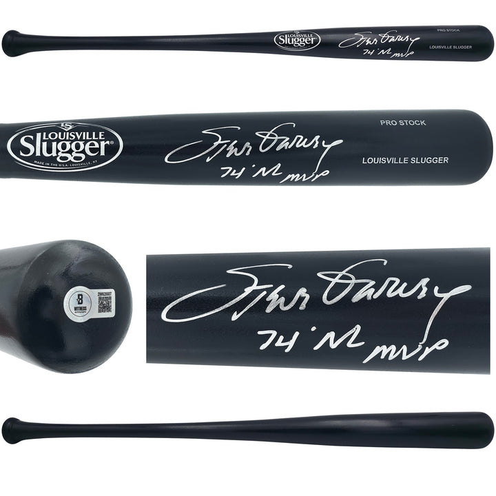 Steve Garvey Auto Black L Slugger Pro Stock Baseball Bat Dodgers 74 MVP Beckett