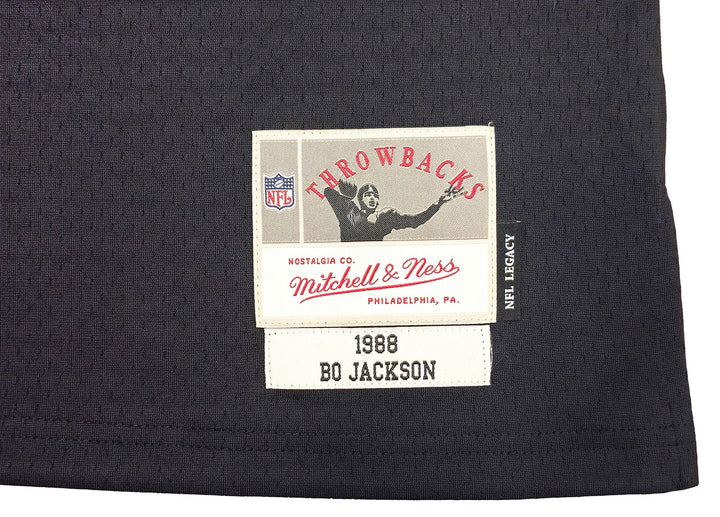 Raiders Bo Jackson Auto Black Authentic Mitchell Ness Throwback Jersey XXL BAS