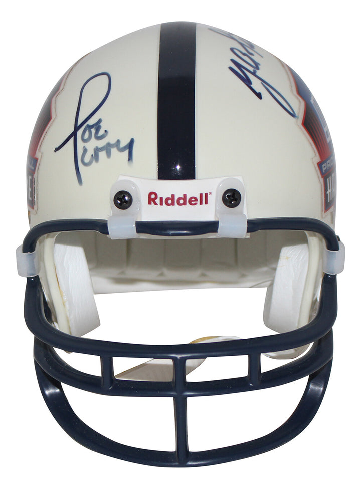 Million Dollar Backfield Signed Hall Of Fame Replica Mini Helmet 4 Sigs BAS