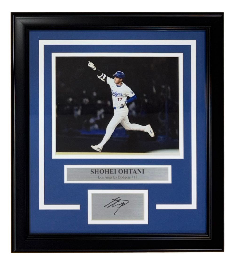 Shohei Ohtani Framed Los Angeles Dodgers 8x10 Photo w/ Laser Signature
