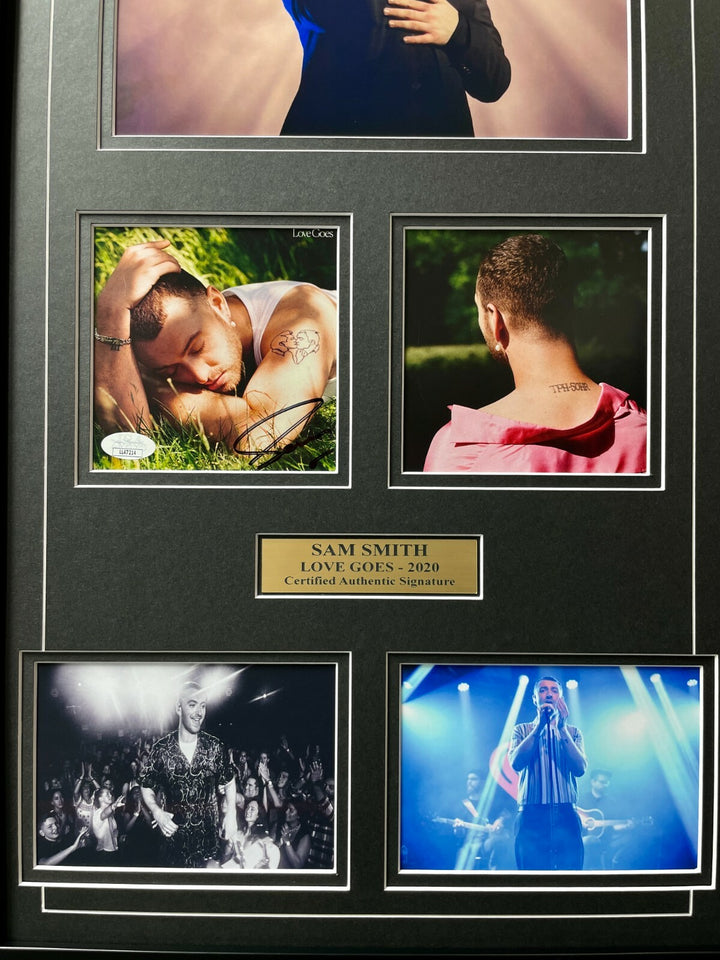Sam Smith Signed "Love Goes" CD Album Framed Collage JSA COA Autograph Photo