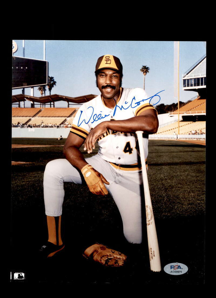 Willie McCovey PSA DNA Signed 8x10 Photo Autograph Padres