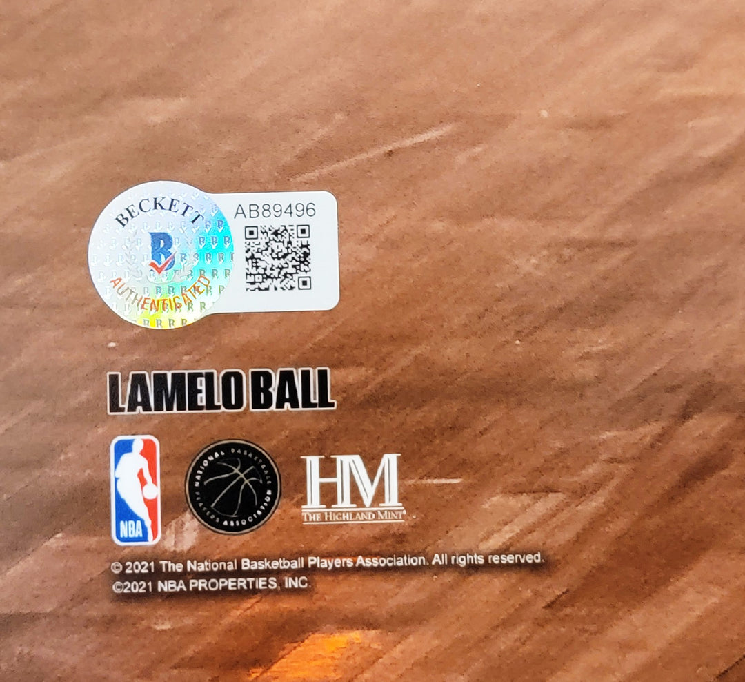 LaMelo Ball Autographed Signed 16x20 Photo Charlotte Hornets Beckett