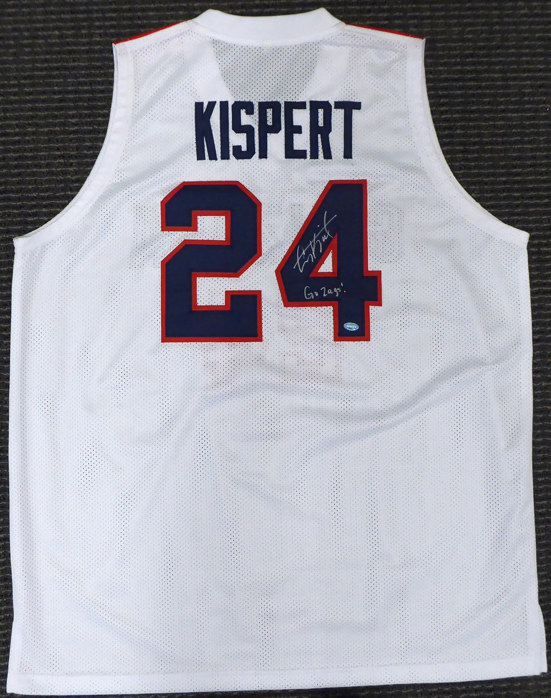 Gonzaga Bulldogs Corey Kispert Signed White Jersey "Go Zags!" MCS Holo