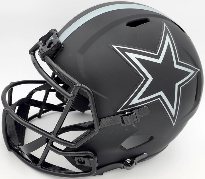 Tony Dorsett Signed Eclipse Black Cowboys Full Size Speed Replica Helmet Beckett