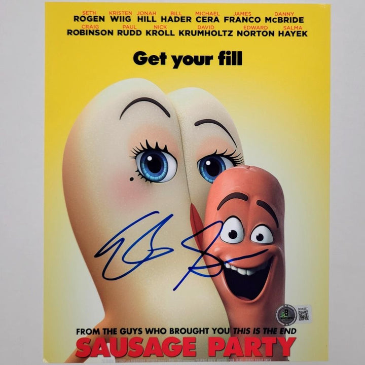 Seth Rogen & Evan Goldberg signed Sausage Party 8x10 photo autograph Beckett BAS
