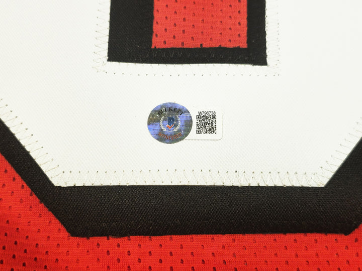 San Francisco 49ers John Taylor Autographed Signed Red Jersey Beckett Witness