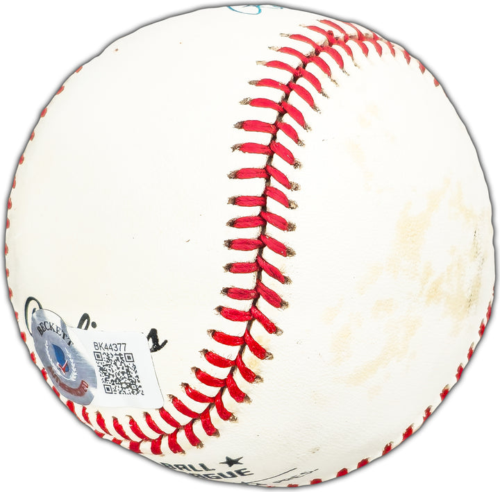Randy Myers Autographed Signed NL Baseball Mets, Reds "5/28/88" Beckett #BK44377