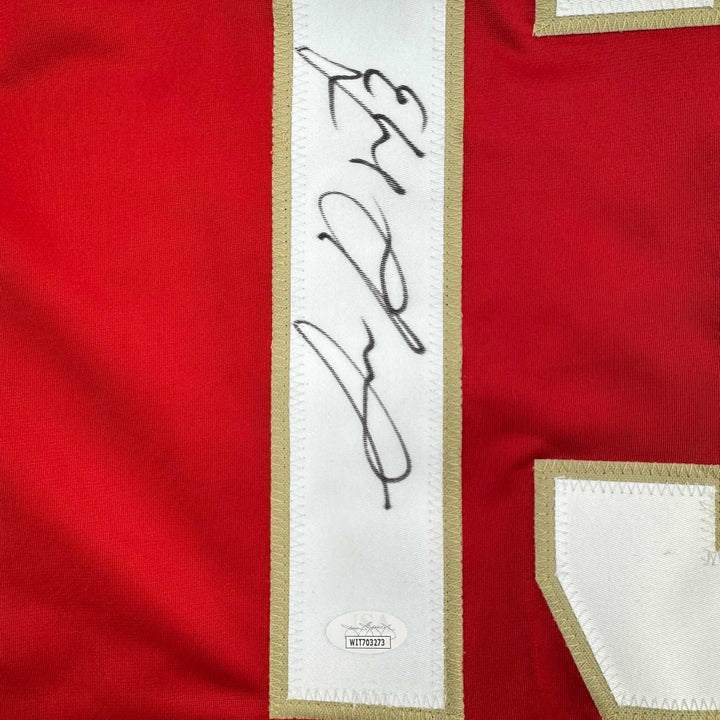 Autographed/Signed Sam Reinhart Florida Red Hockey Jersey JSA COA