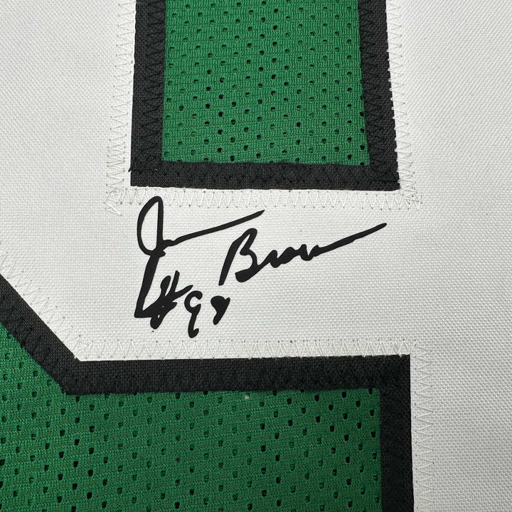 Facsimile Autographed Jerome Brown Philadelphia Green Reprint Jersey Men's XL