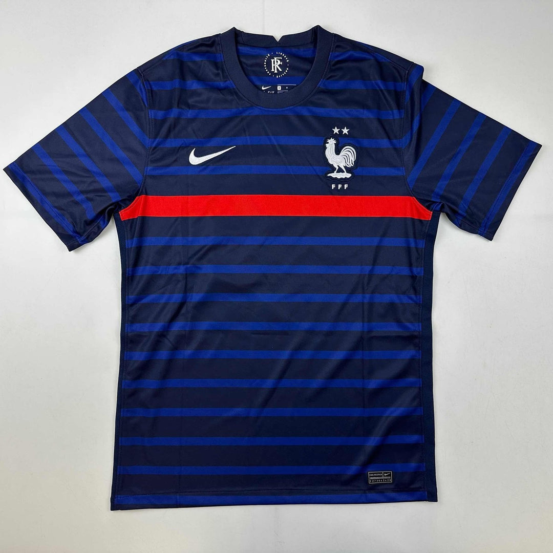 Autographed/Signed Karim Benzema France French National Team Jersey BAS COA