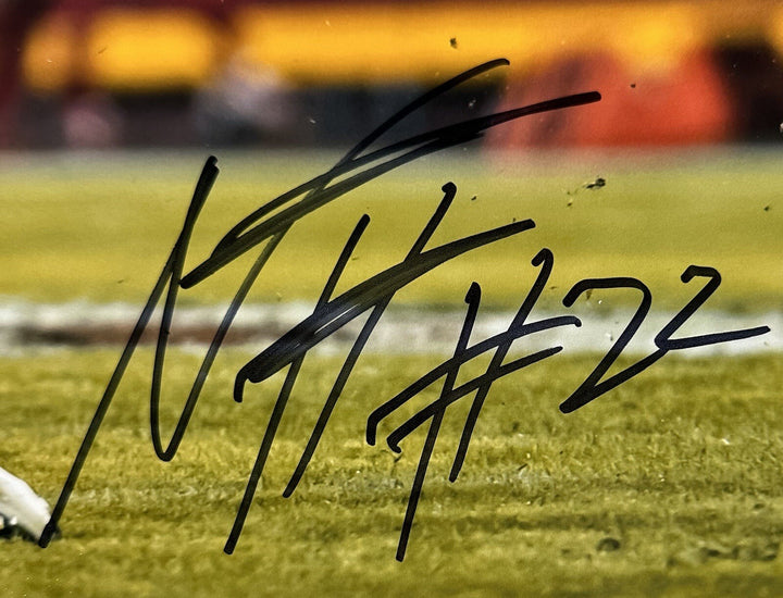 Najee Harris Signed 16x20 Framed Hurdle Photo Steelers Autograph Fanatics COA