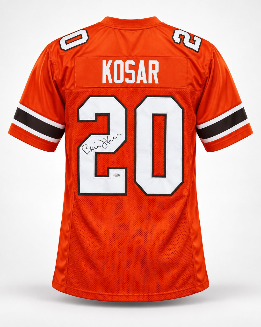 Bernie Kosar Signed Miami Hurricanes Orange Custom Jersey JSA Witness