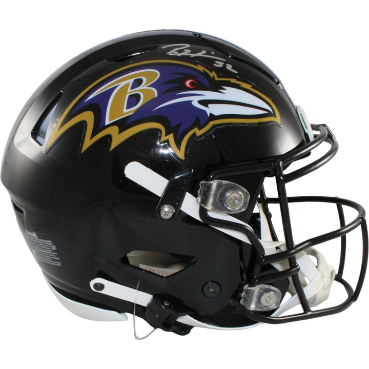 Ray Lewis Autographed Baltimore Ravens SpeedFlex Helmet Beckett Witness 57513