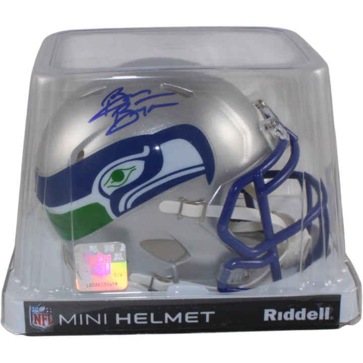 Brian Bosworth Autographed Seattle Seahawks TB Mini Helmet Beckett Witness 54735