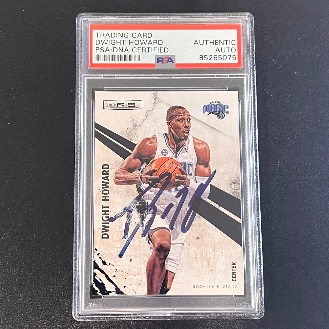 2010 Panini Rookies & Stars #43 Dwight Howard Signed Card AUTO PSA/DNA Slabbed M