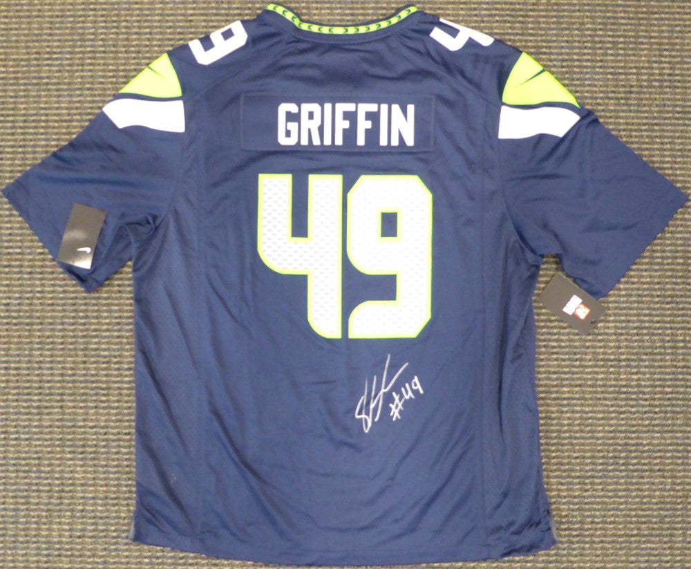 Seattle Seahawks Shaquem Griffin Signed Blue Nike Jersey Size XXL MCS Holo
