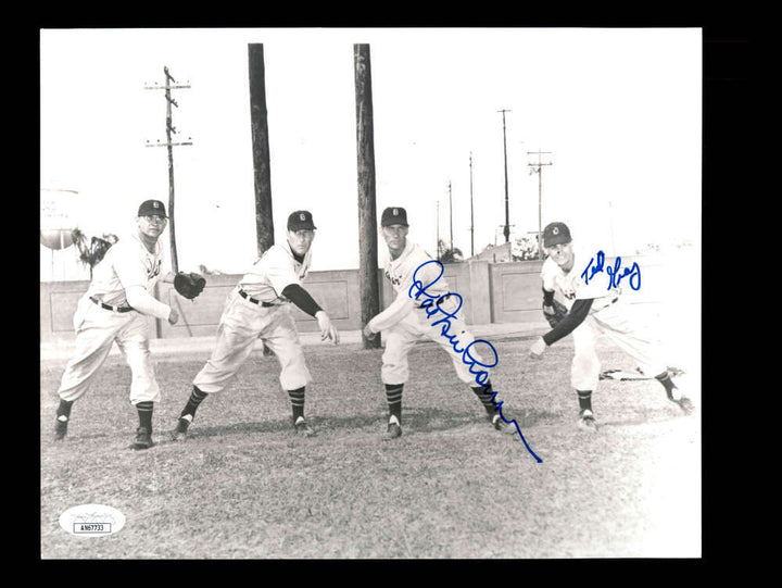 Hal Newhouser Ted Gray JSA Cert Signed  8x10 Photo Autograph Tigers