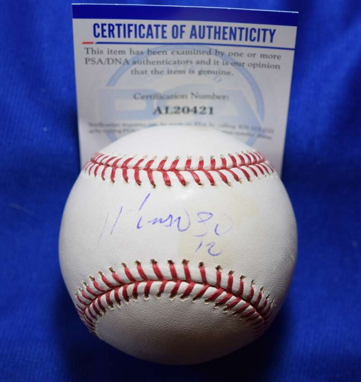Alfonso Soriano PSA DNA Coa Autograph Major League OML Signed Baseball