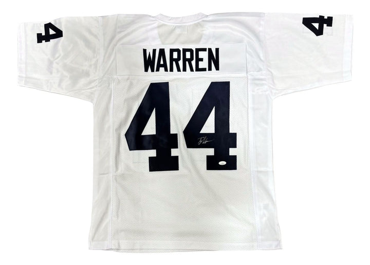 Tyler Warren Penn State Signed White Football Jersey JSA SD