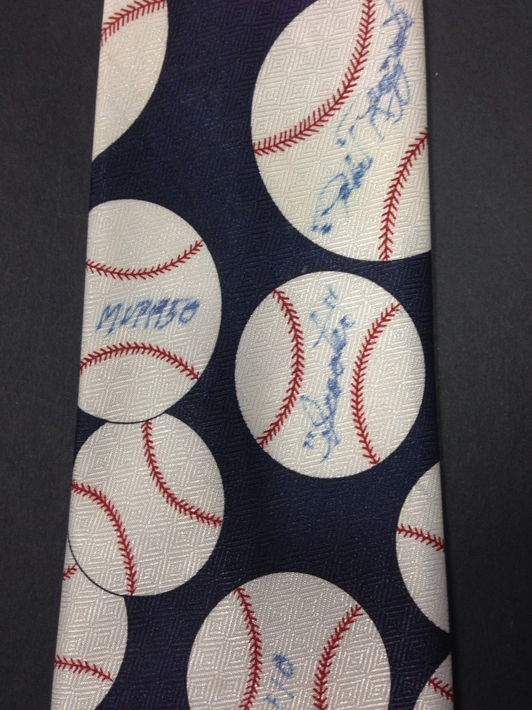 Phil Rizzuto Signed Baseball Tie Ins Mvp 1950 Hof 94 Scooter Autograph Cbm Coa