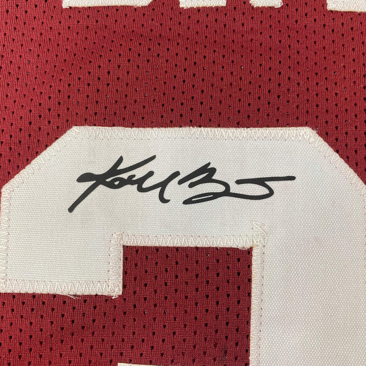 Facsimile Autographed Kobe Bryant Lower Merion Maroon Auto Jersey Size Men's XL