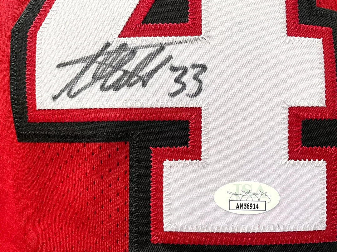Adin Hill Autographed UNLV Jersey Stanley Cup Vegas Golden Knights JSA COA