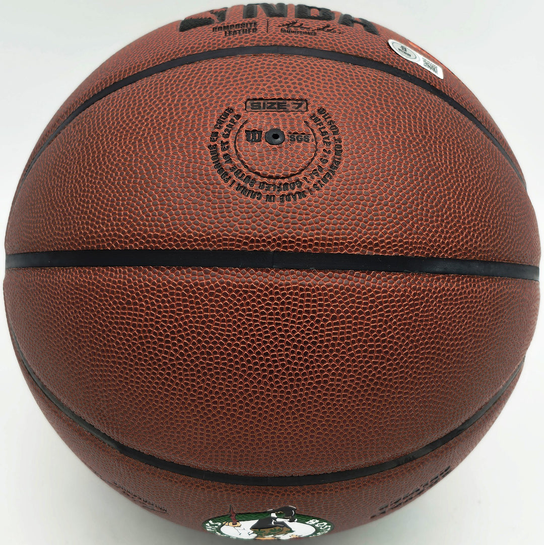 Jaylen Brown Signed Composite Leather Boston Celtics Logo Basketball Beckett Wit