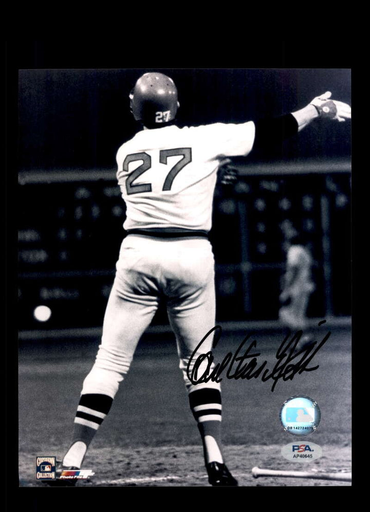 Carlton Fisk PSA DNA Signed 8x10 Photo Autograph Red Sox