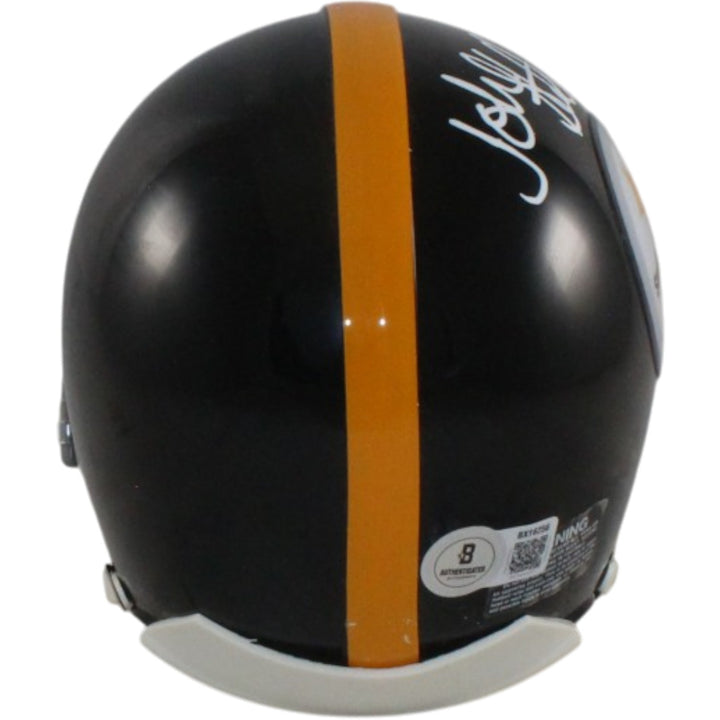 John Stallworth Signed Pittsburgh Steelers VSR4 TB Mini Helmet Beckett 57161