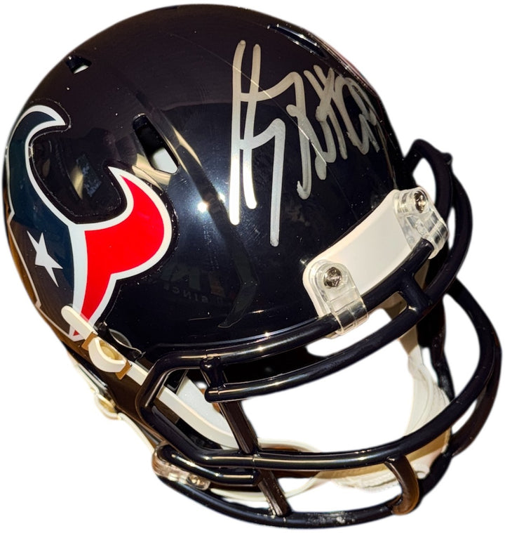 JJ (J.J.) Watt signed Houston Texans Riddell Speed Mini Helmet - Watt Hologram