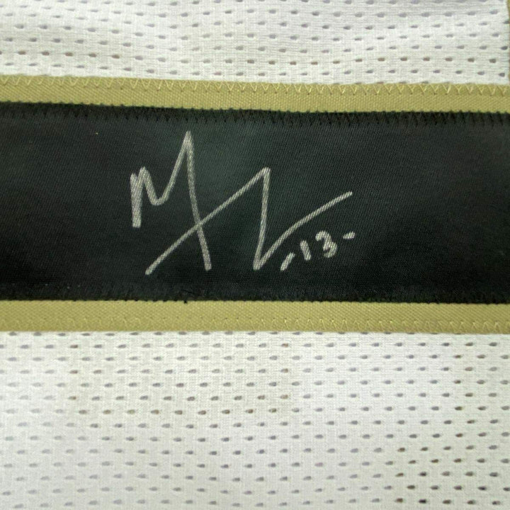 FRAMED Autographed/Signed MICHAEL THOMAS 33x42 New Orleans White Jersey JSA COA