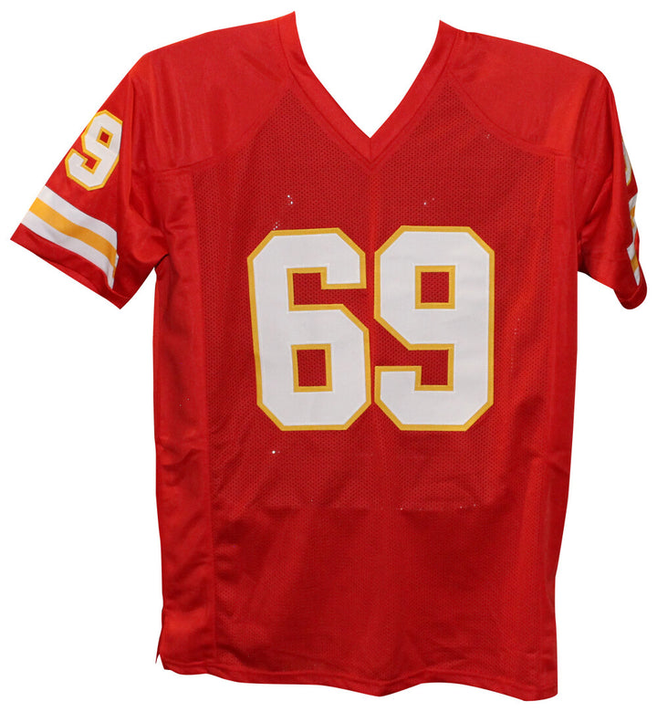 Jared Allen Autographed/Signed Pro Style Red Jersey BAS 40093