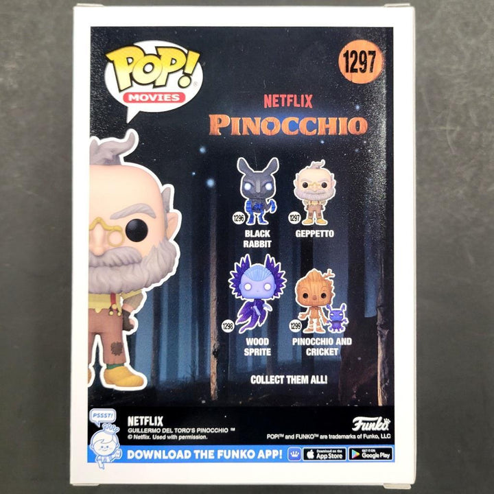 Guillermo Del Toro signed Pinocchio Geppetto Funko Pop! autograph ~ BAS Beckett