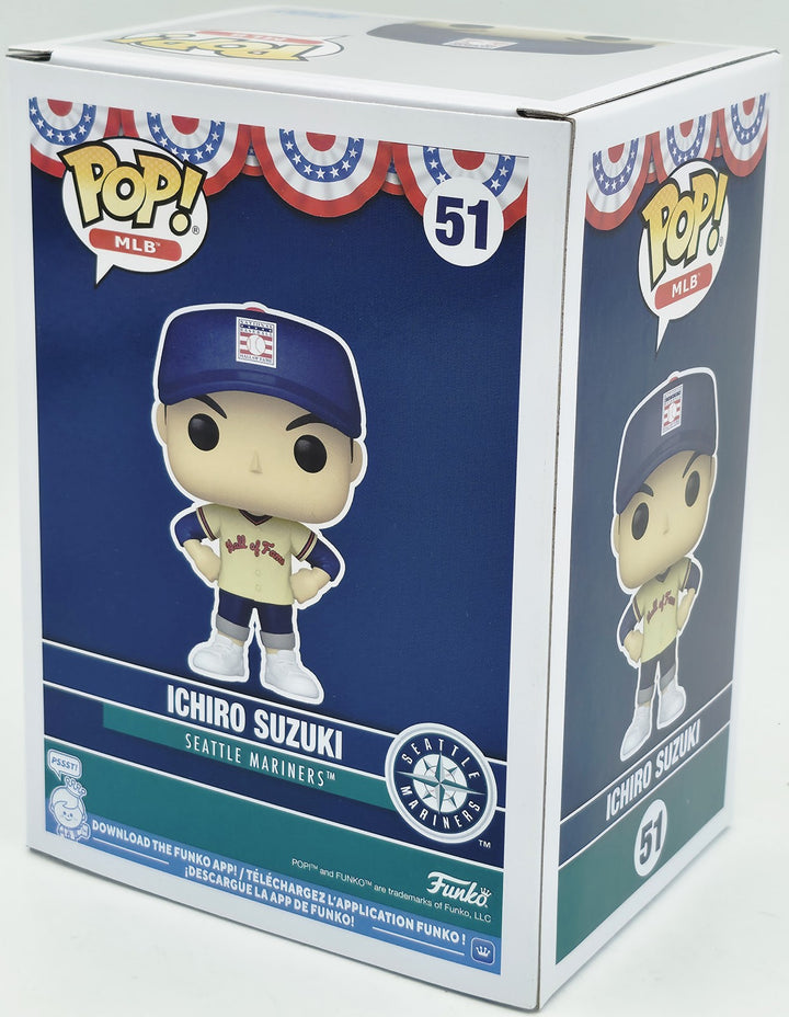 Ichiro Suzuki Signed HOF Funko Pop #51 Seattle Mariners IS Holo & Beckett Wit