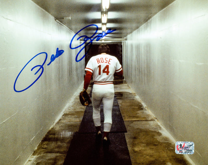 Pete Rose Signed Framed 8x10 Photo Cincinnati Reds PR Holo