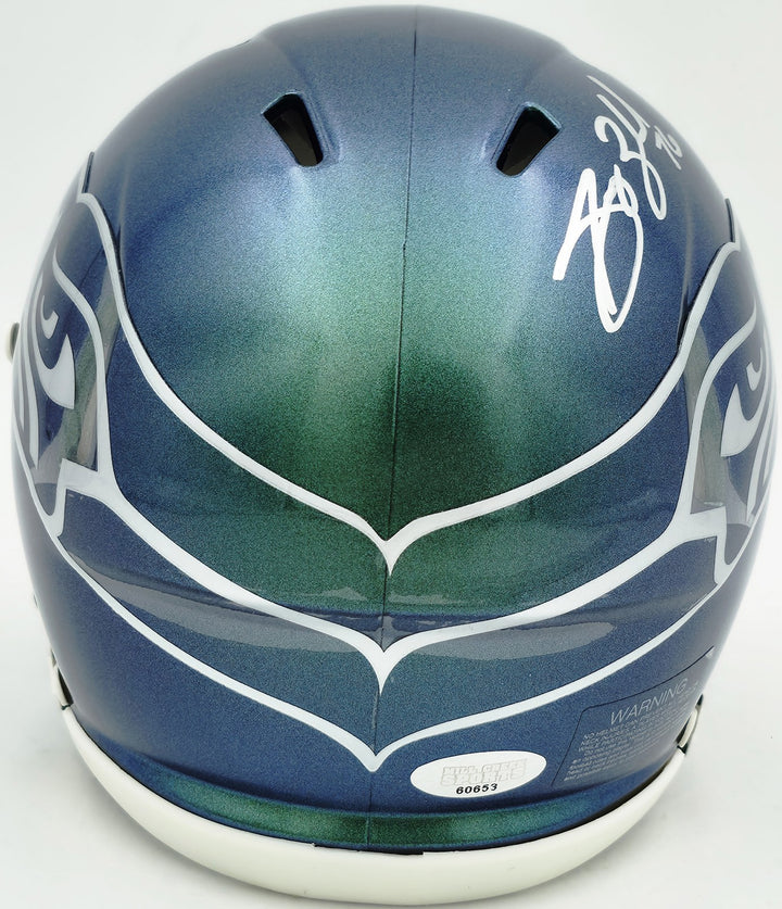 Grey Zabel Signed Seattle Seahawks Rivalries Speed Mini Helmet MCS Holo