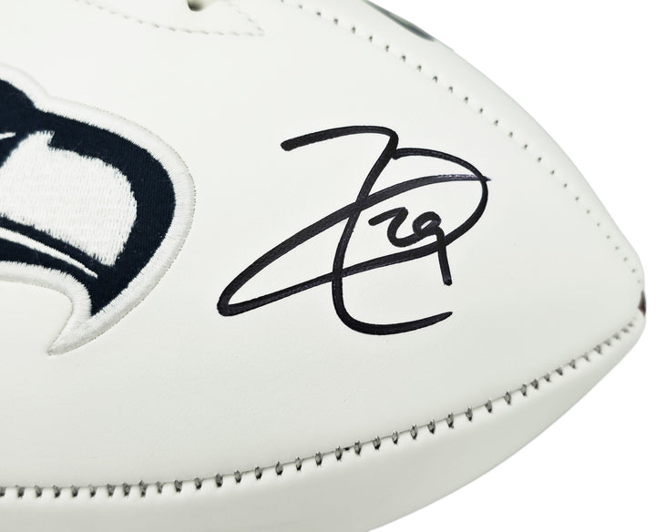 Earl Thomas III Signed White Seahawks SB XLVIII Logo Football Beckett Witness