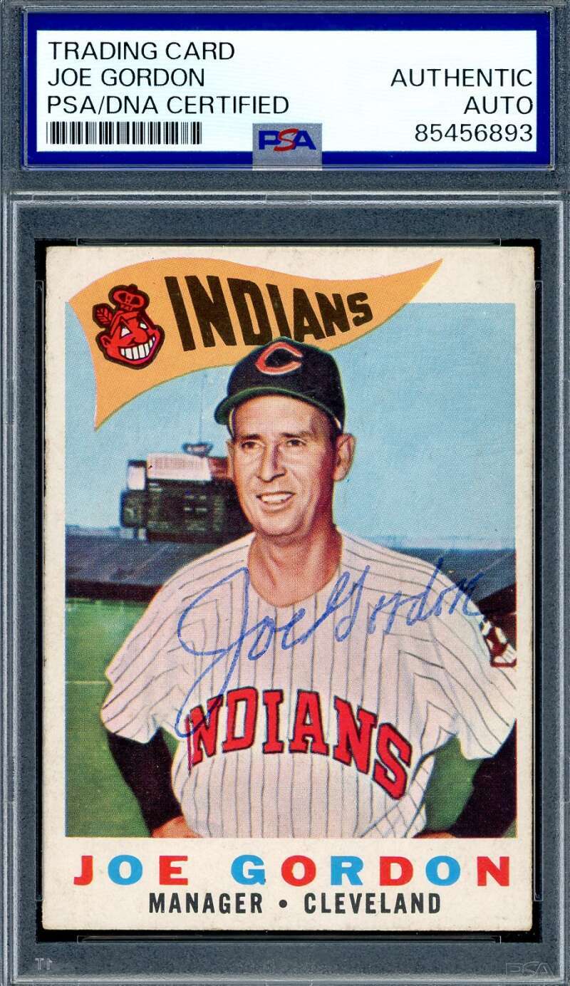 Joe Gordon PSA DNA Vintage Signed 1960 Topps Autograph