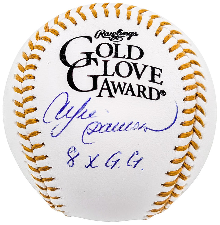 Andre Dawson Auto OMLB Gold Glove Logo Baseball Montreal Expos 8x GG Beckett