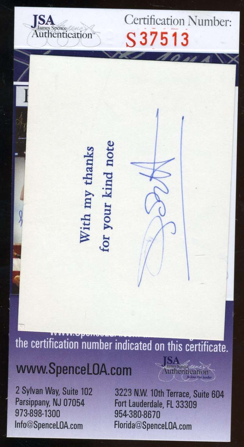 Olivia De Havilland Hand Signed Jsa Coa Note Card Autographed Authentic