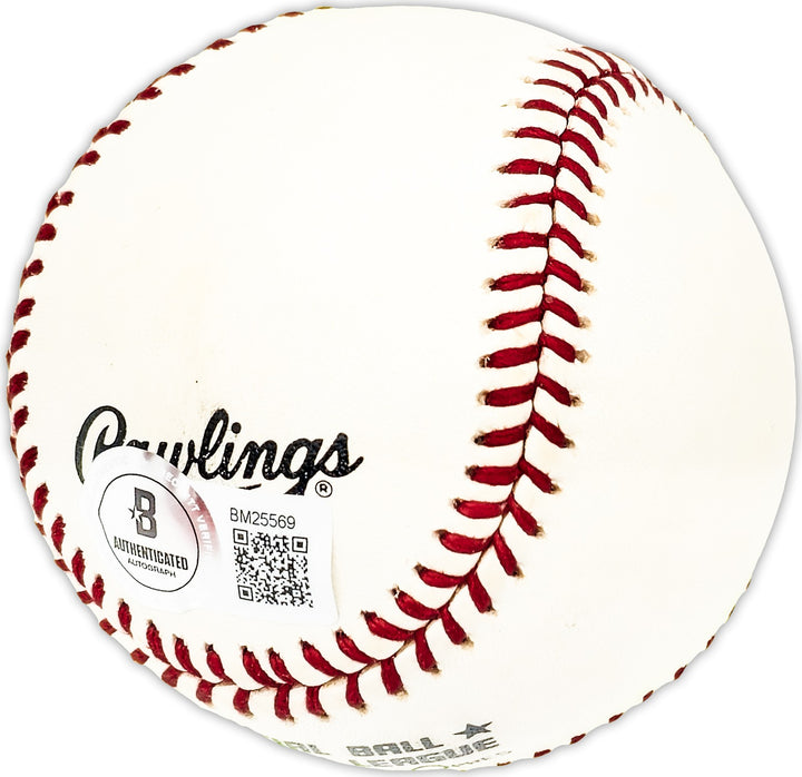Ron Blackburn Signed Official NL Baseball Pittsburgh Pirates Beckett QR #BM25569