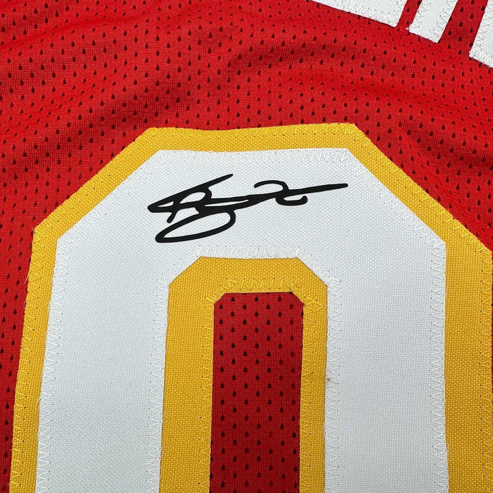 Framed Facsimile Autographed Zaccharie Risacher 35x39 Reprint Laser Auto Jersey