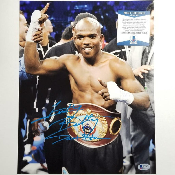 Timothy Bradley "Desert Storm" 11x14 Photo Boxing Autograph ~ Beckett BAS COA