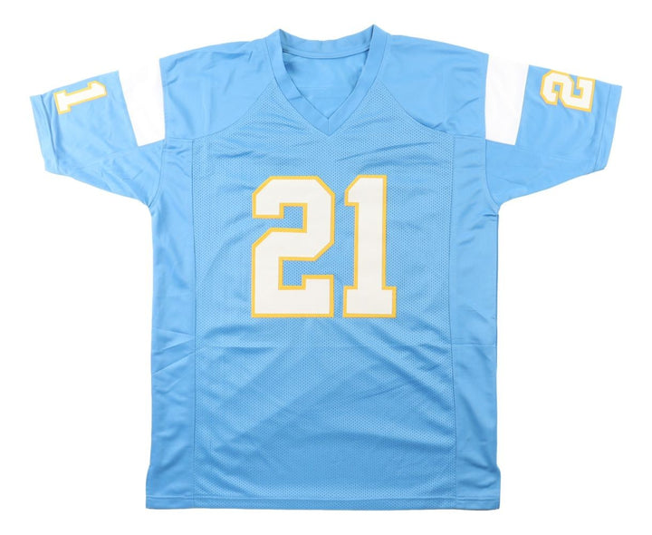 LaDainian Tomlinson San Diego Signed Powder Blue Football Jersey HOF 17 BAS
