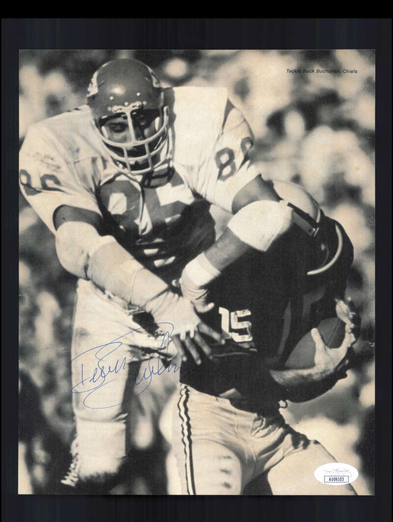 Buck Buchanan JSA Autographed 8x10 Signed Vintage Photo Chiefs