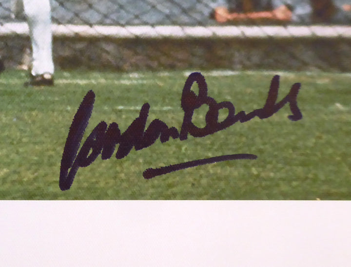 Pele & Gordon Banks Signed 20x30 Canvas Photo "The Greatest Save" 1970 WC BAS