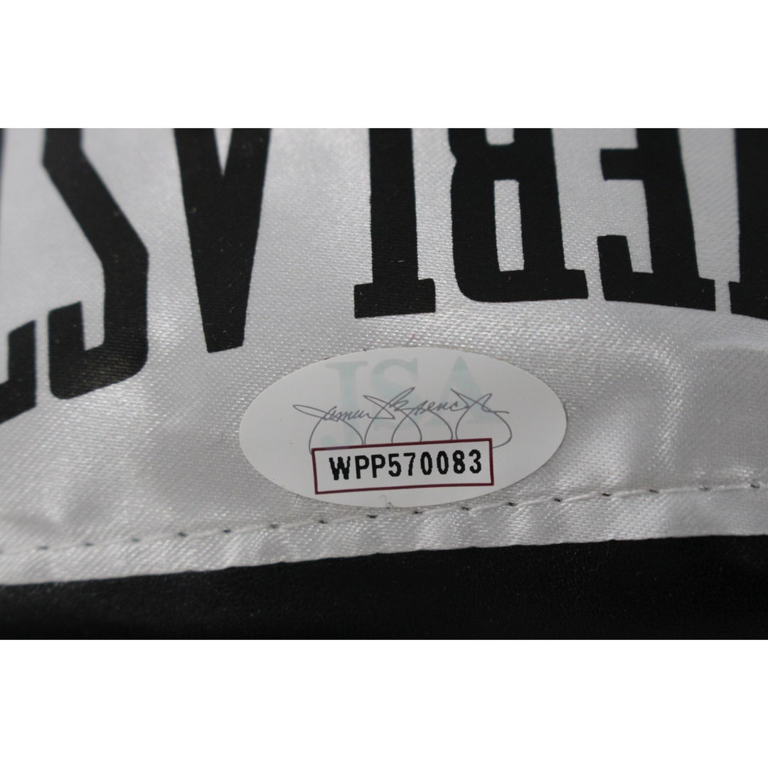 Pernell Sweat Pea Whitaker Autographed Black Everlast R Boxing Glove JSA 53563