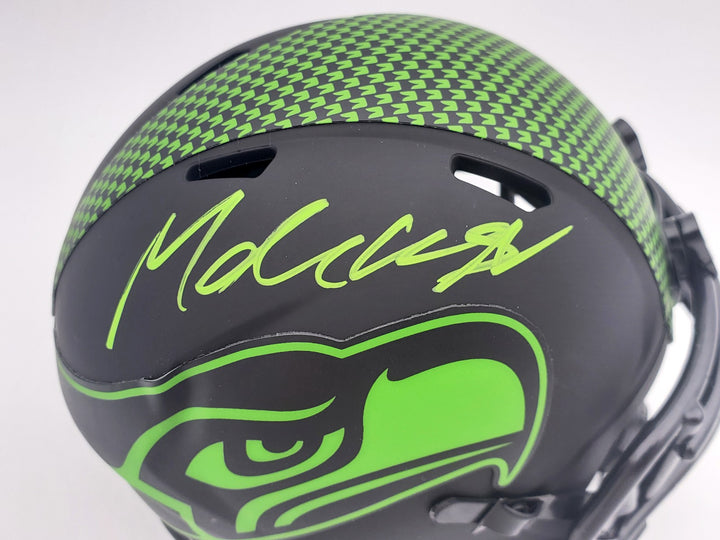 Michael Dickson Signed Seattle Seahawks Eclipse Black Speed Mini Helmet MCS Holo